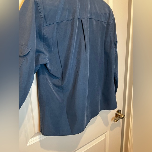 Apparenza Women’s Blue Button Up Size Small - Picture 10 of 11